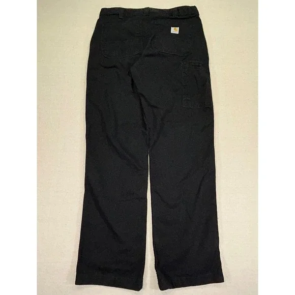 Carhartt Men's 33 Black Pants Rugged Relaxed Canvas‎ Work Wear Outdoor - Picture 7 of 9
